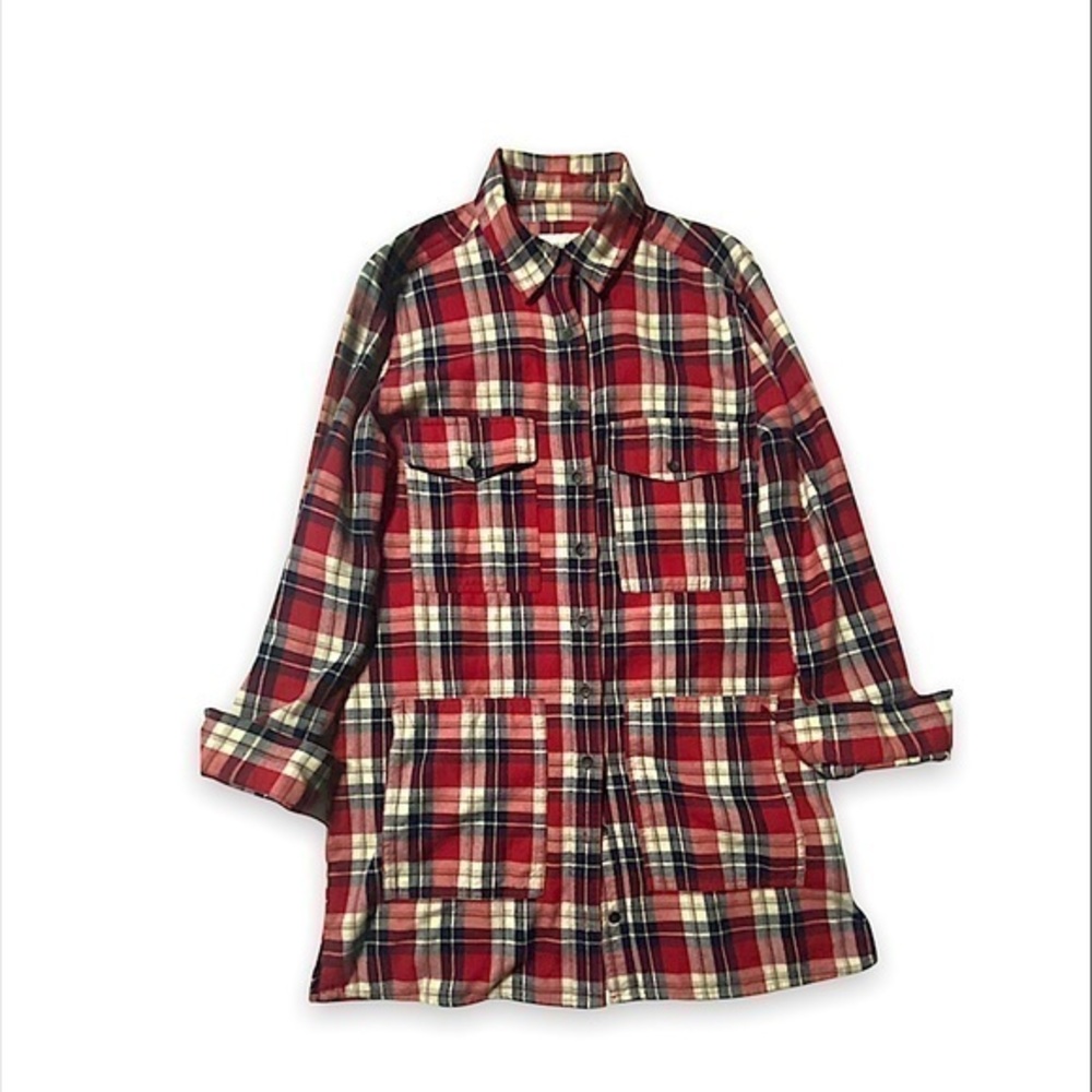 FOREVER 21 PLAID BUTTON UP TOP